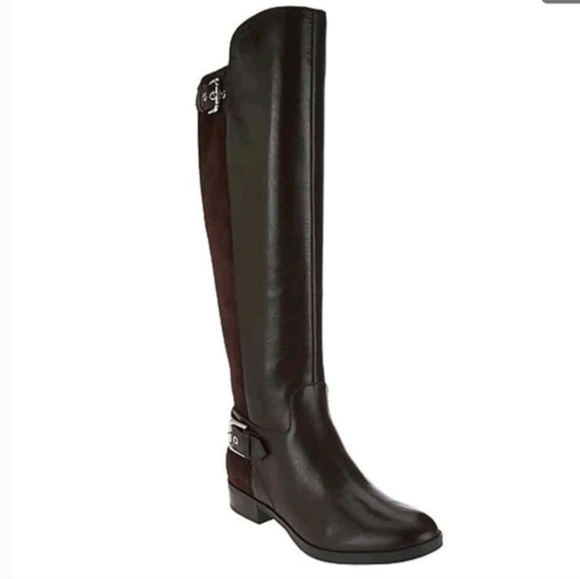 Marc fisher Damsel tall brown leather boots - Picture 1 of 14